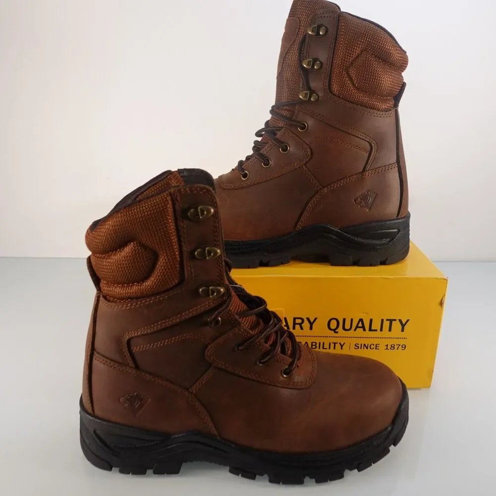Herman Survivors Jason III Mens Steel Toe Work Boots Brown Leather Size 7.5W New
